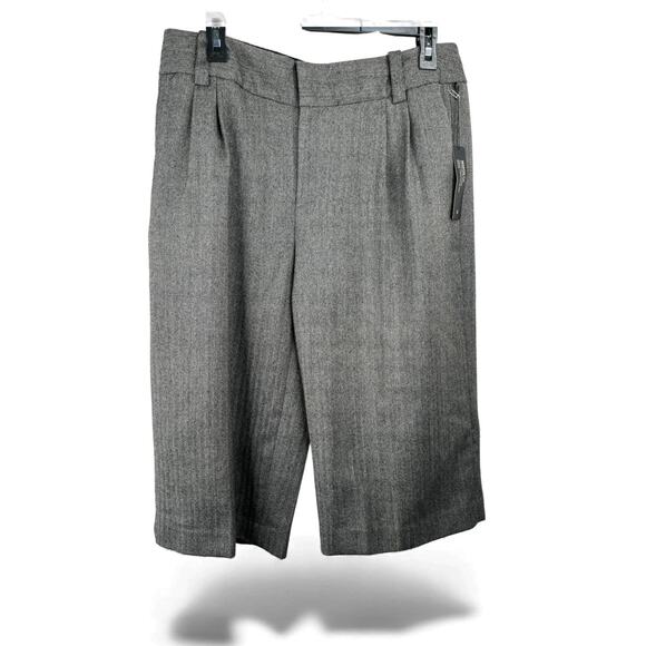 Banana Republic Martin Fit Jorts Shorts Sz 12 Gray Tweed NWT - Picture 2 of 8